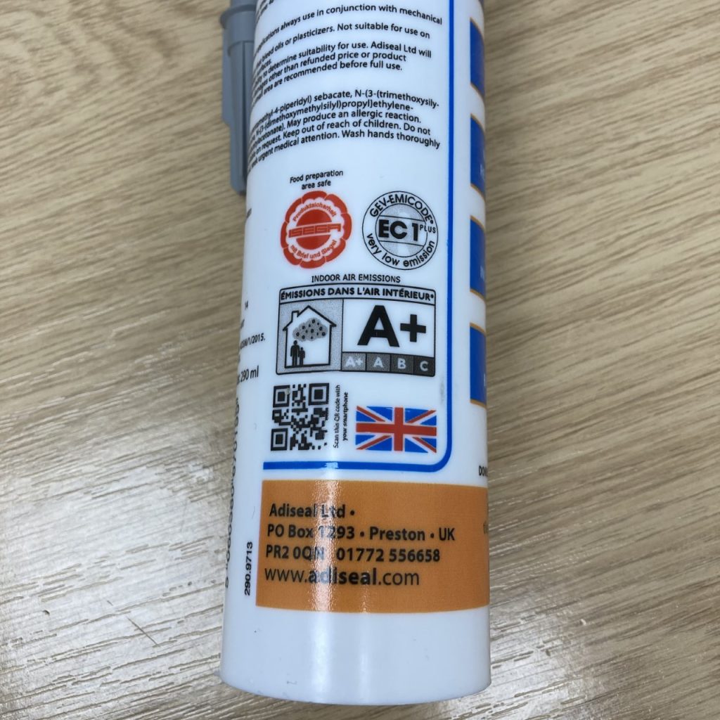 Adiseal Grey Adhesive & Sealant 290ml ADIGRY at TEW Electrical