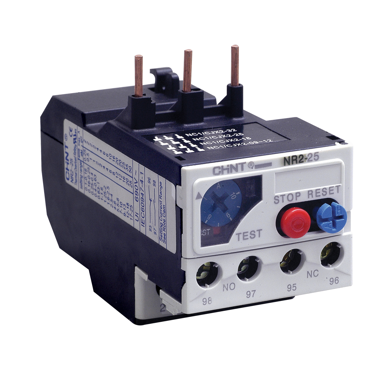 Chint Thermal Overload Relay for NC1 Series Contactors 12 – 18A - NR2 .