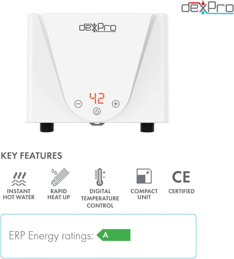 dexPro Digital Inline Instant Water Heater 5.5kW – DXI55D – TEW Electrical