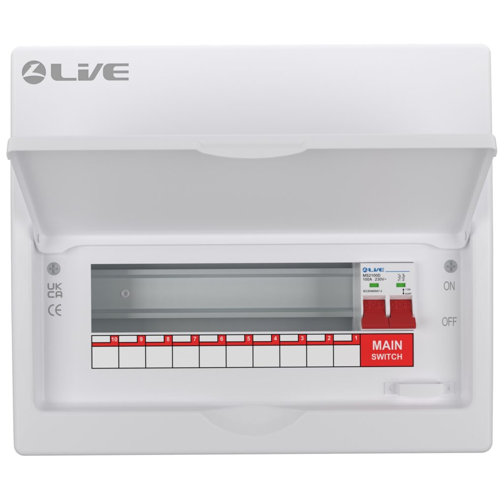 Live Electrical Verteiler – 100A, 14 Wege, Metallverkleidet, Mit SPD & 14 MCBs – Für Die Verteilung