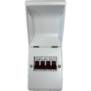 WCED 125A 4 Module Metal Enclosed Changeover Switch IP40 c/w Flip Lid - WMECOS125