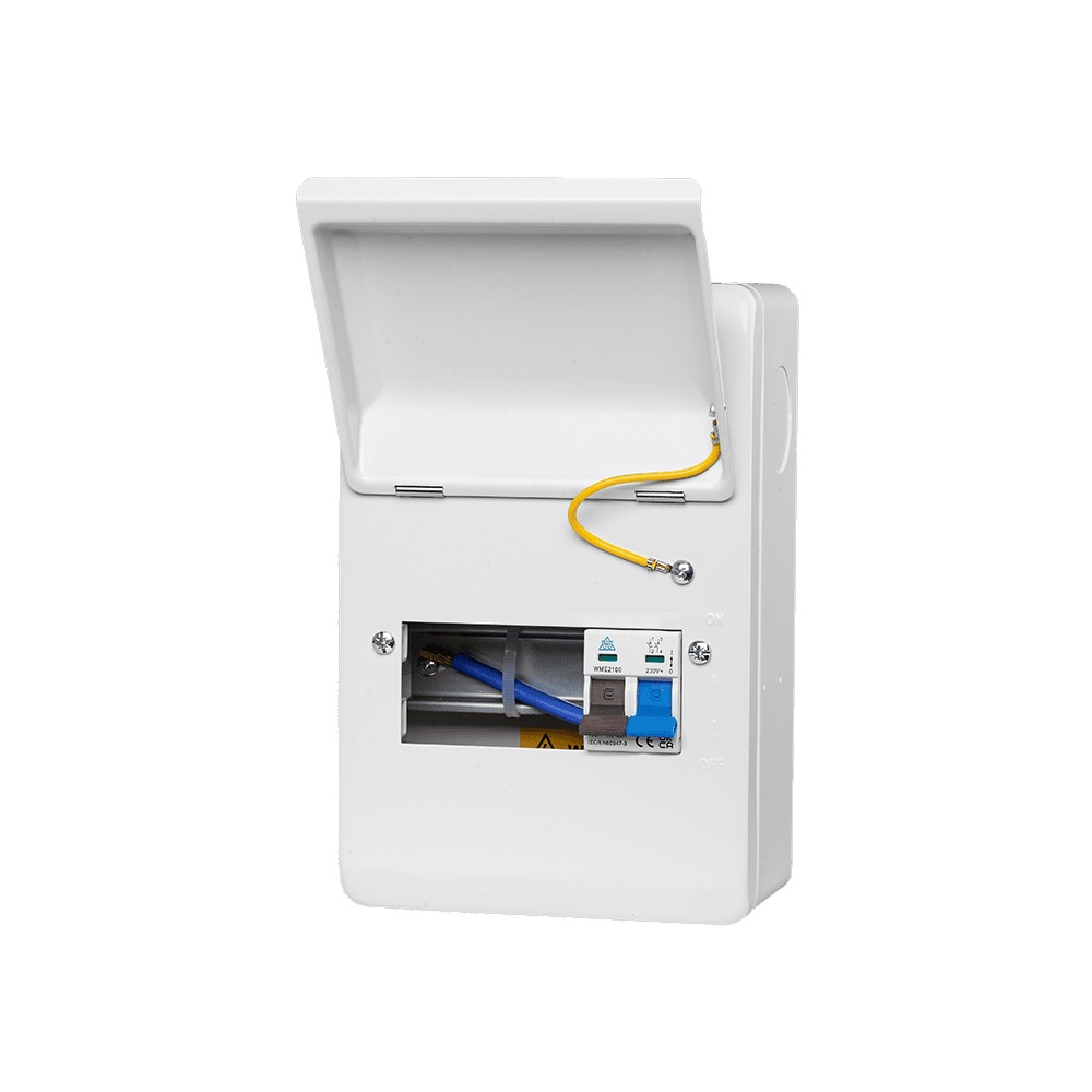 WCED 6 Way Metal Clad Consumer Unit c/w 100A Main Switch (4 Usable Ways) - WME06/MS100