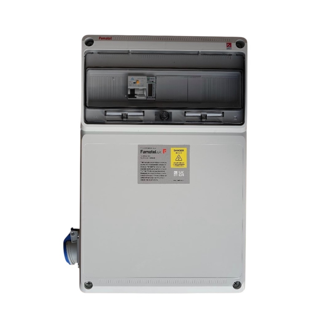 Famatel 1 Way Hook Up Unit 1 x 16A 2P+E Electronic Interlock Socket ...