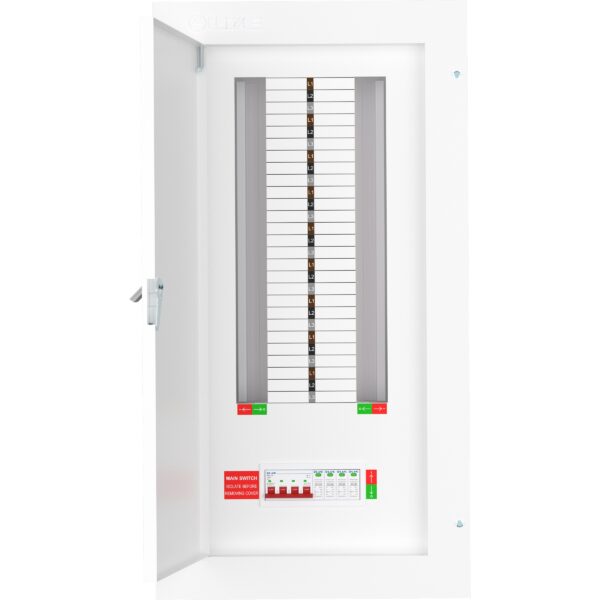 Live Electrical 18 Way 3 Phase Distribution Board with 4 Pole 125A Main ...