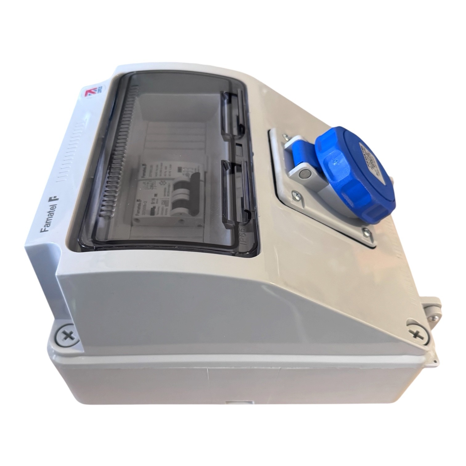 Famatel 1 Way Hook Up Unit 1 x 16A 2P+E Electronic Interlock Socket IP67 1 x 16A RCBO Type A DP 30mA - NSICAV1/67 - Image 4