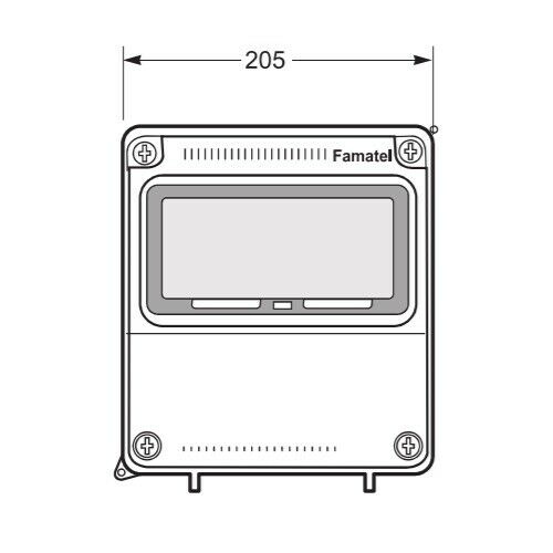 Famatel 2 Way Hook Up Unit 2 x 16A 2P+E Electronic Interlock Lockable Sockets 2 x 16A RCBO Type A DP 30mA 2 x 45A kWh Meter – NSICAV2/M/LK - Image 5