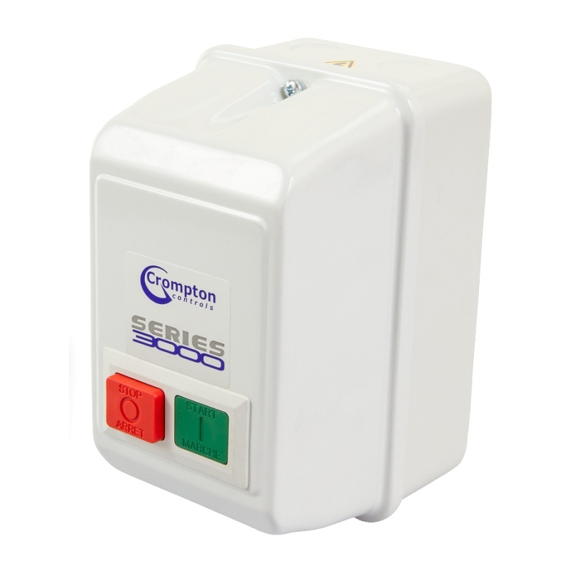 Crompton S3000 DOL Starter 1.5kW 10-12A Overload fitted 230V 1P 50/60Hz - 3DL1CLS10
