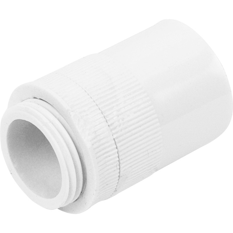 Profix 20mm Conduit Male Adaptor White - PCF20MAW