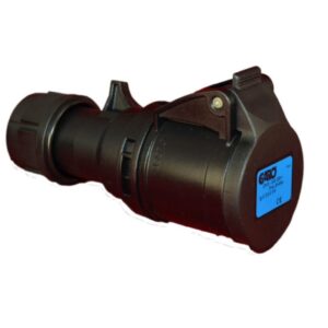 Garo 16A 3 Pin (2P+E) 200-250V Black IP44 Pro Scene Industrial Coupler - S216-6S-B