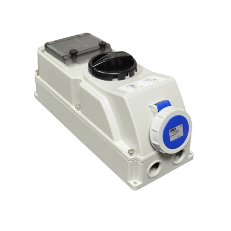 Garo 32A 220-250V 2P+E IP67 Switched Interlock Socket c/w 40A 30mA RCD - URBBV232-6SCR