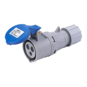 Deligo 16A 3 Pin (2P+E) Blue IP44 Industrial Coupler 240V - C240-16