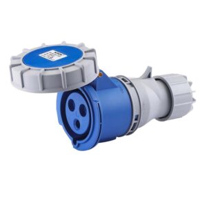 Deligo 16A 3 Pin (2P+E) Blue IP67 Industrial Coupler 240V - C240-16W