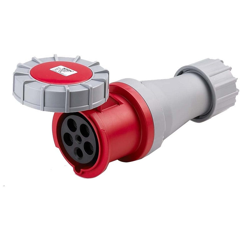 Deligo 63A 5 Pin (3P+N+E) Red IP67 Industrial Coupler 415V - C415-63W