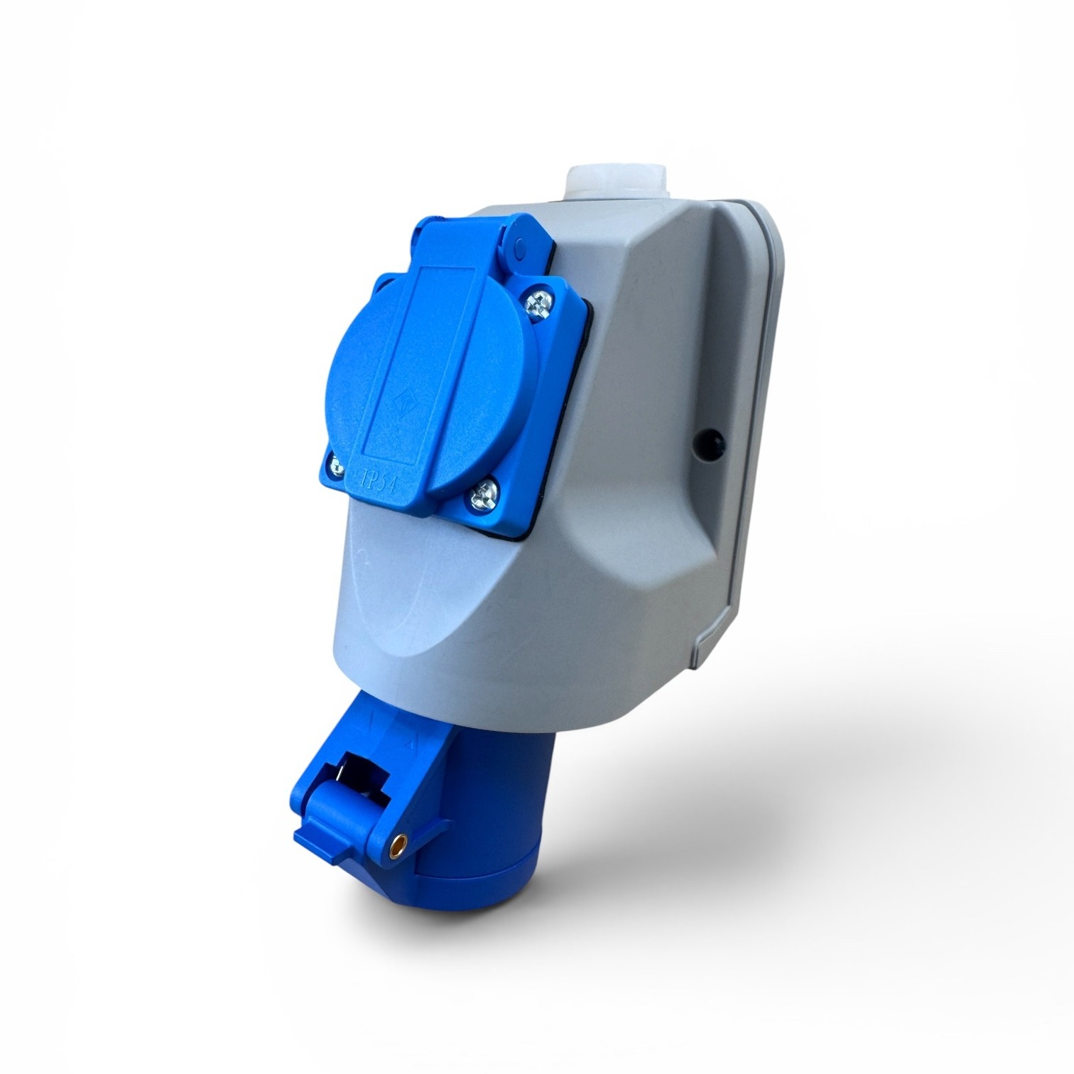 Deligo 16A Wall Socket with integrated 3 Pin 13A Socket 240V - IP2WS - Image 2