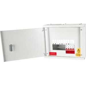 Live Electrical 2 Way Horizontal 3 Phase Distribution Board c/w 100A 4 Pole Main Switch - TPNH02-100