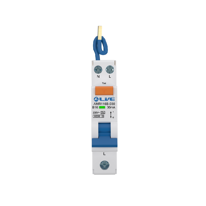 Live Electrical 16A 1 Pole A-Type Bi-Directional Mini RCBO B Curve 6kA – AMR116B-030