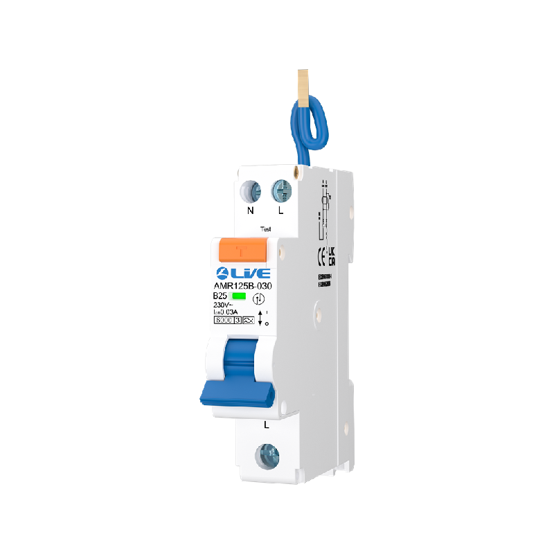 Live Electrical 25A 1 Pole A-Type Bi-Directional Mini RCBO B Curve 6kA – AMR125B-030 - Image 2