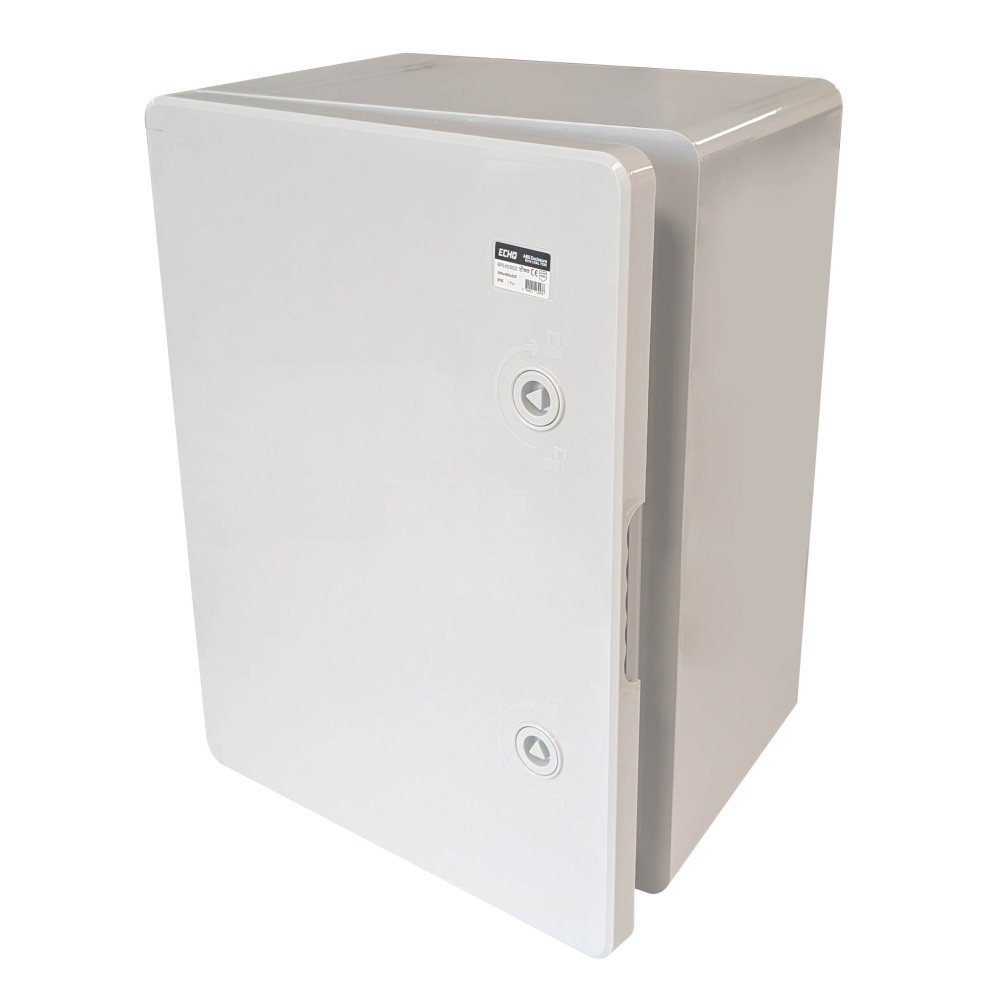 Echo Industries 600x500x220 ABS Insulated Enclosure IK10 IP65 C/W Backplate - BPE605022