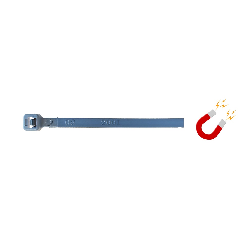 Deligo Metal Detectable Cable Ties Blue 4.8 x 380mm (Pack of 100) - CTMD48380BU - Image 3