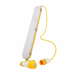 Red Arrow 20W 2Ft Weather Guard Site IP65 Non-Corrosive Fitting c/w 1m Flex Plug/Coupler - WGS220Y-1/PS