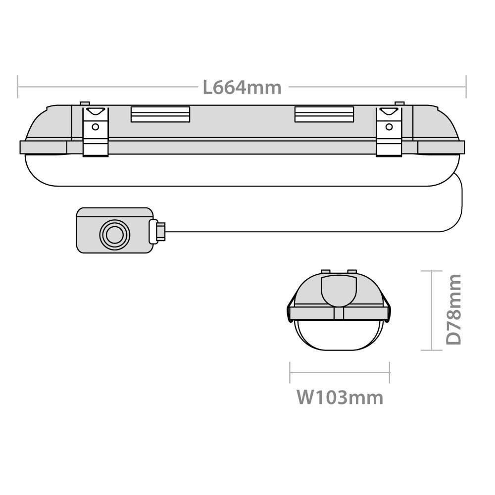 Red Arrow Weatherguard Site 2Ft c/w Flex & Junction Box - WGS220Y/PC - Image 2