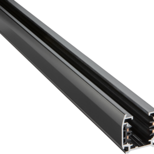 Knightsbridge K-LINE 230V 3-Circuit Track System 3 Metre Track Black - KL3MBK