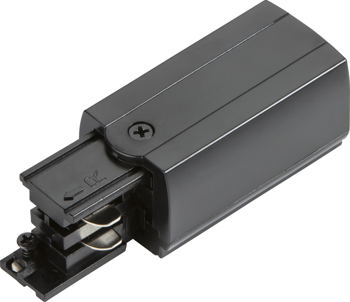 Knightsbridge K-LINE 230V 3-Circuit Track Power Feed Right Connector Black - KLPFRBK