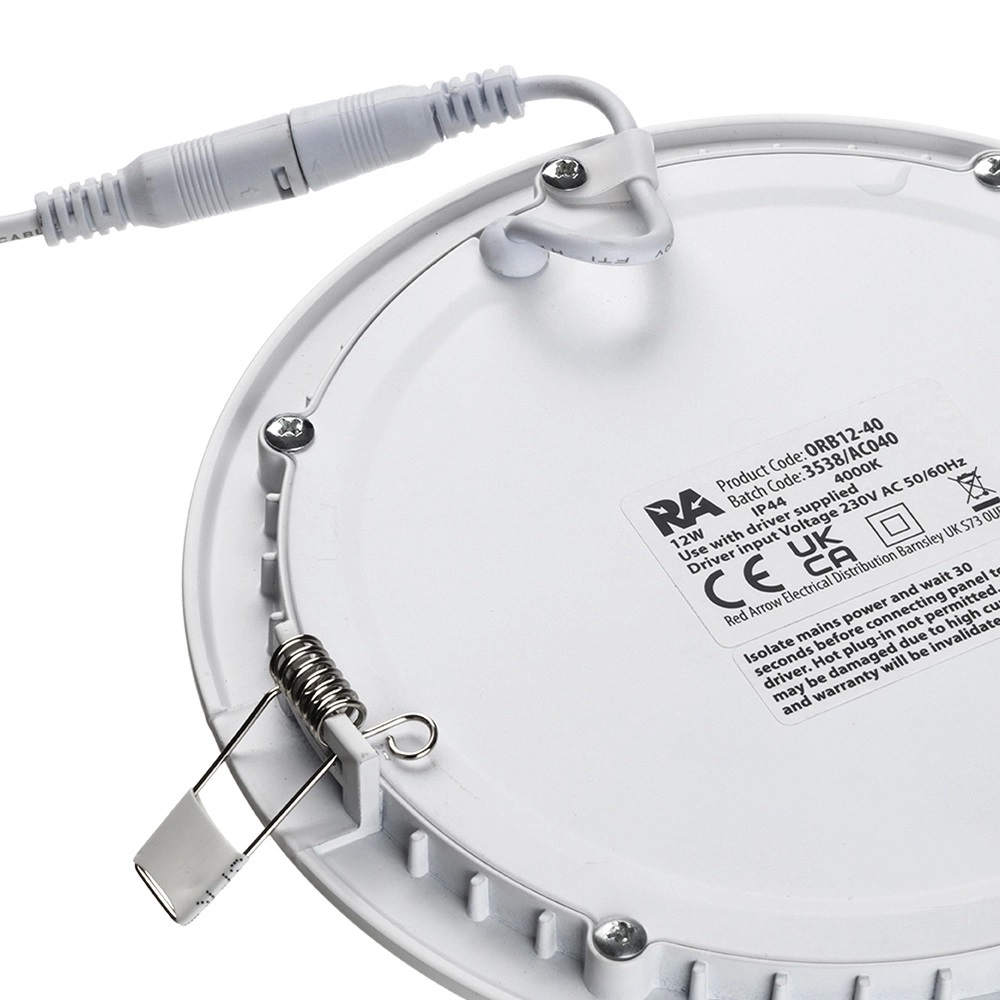 Red Arrow Orbit Recessed Circular Downlight 15W LED 200mm Dia 6000K - ORB15-60 - Image 3
