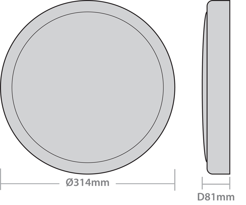 Red Arrow Polo X Evolution Bulkhead IP65 White 9/11/13/15W Selectable - 3000K/4000K/6000K Selectable - POLX15EVO-CCT - Image 3