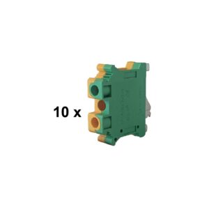 Echo 10 x 4mm Earth DIN Rail Terminal Kit - DRTK410E