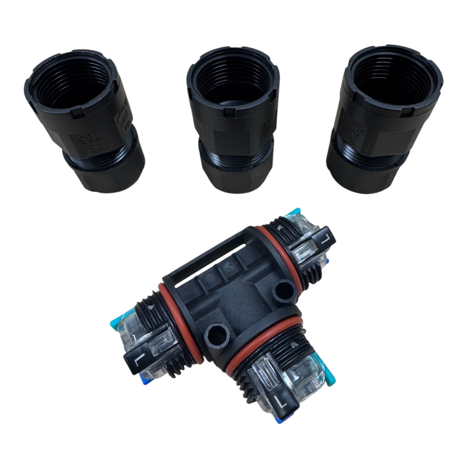 Diamond LED 3 Way Inline Connector With Lever Terminal Block - NC-TC3P - Image 4