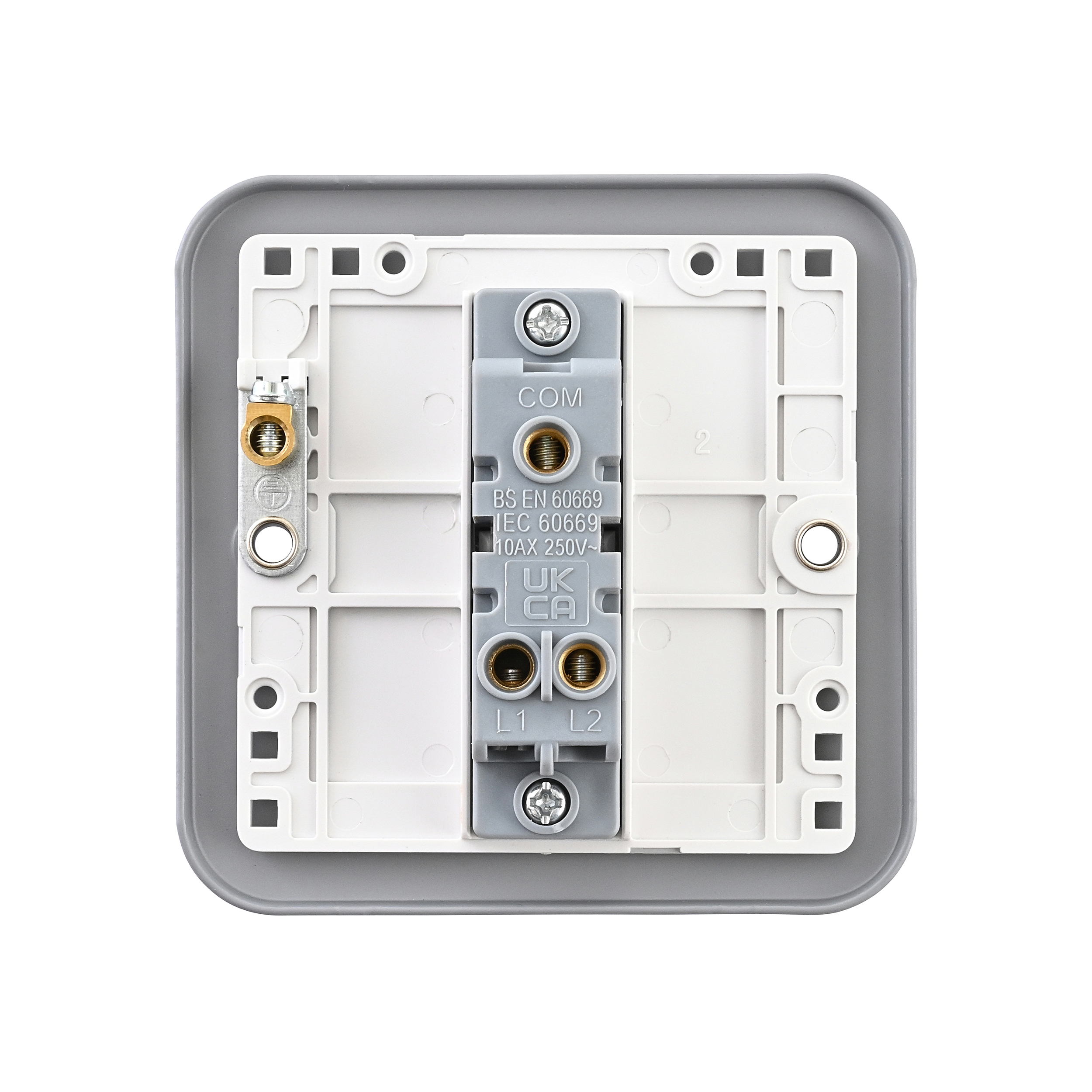 Saxby Metal Clad 10AX 1G 2-Way Switch - MC101 - Image 5