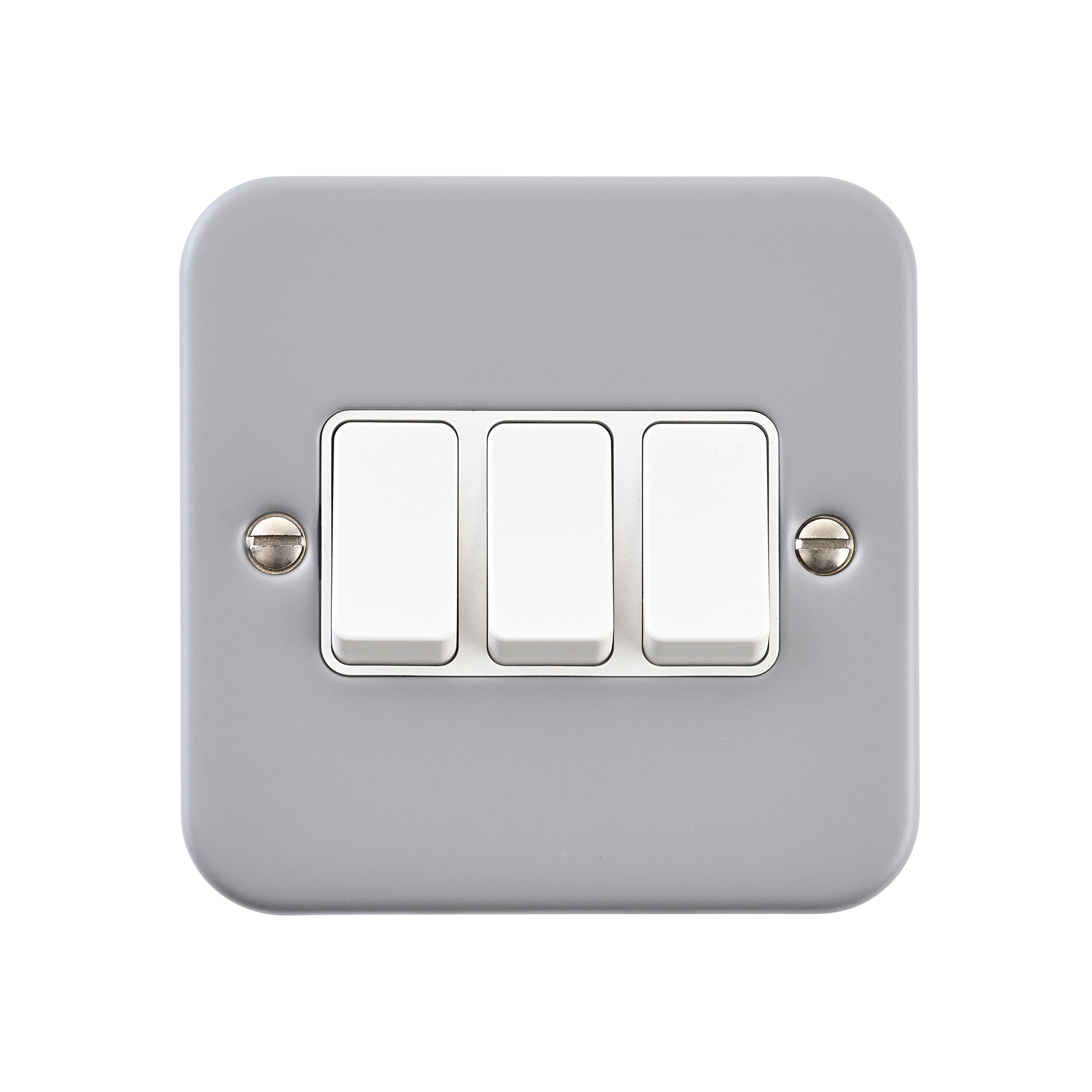 Saxby Metal Clad 10AX 3G 2-Way Switch - MC103