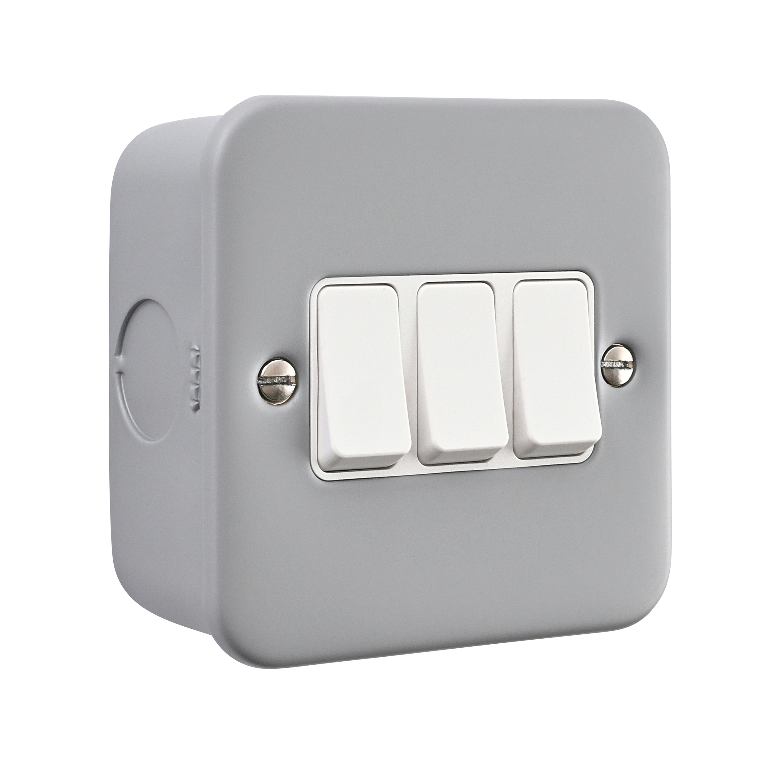 Saxby Metal Clad 10AX 3G 2-Way Switch - MC103 - Image 3