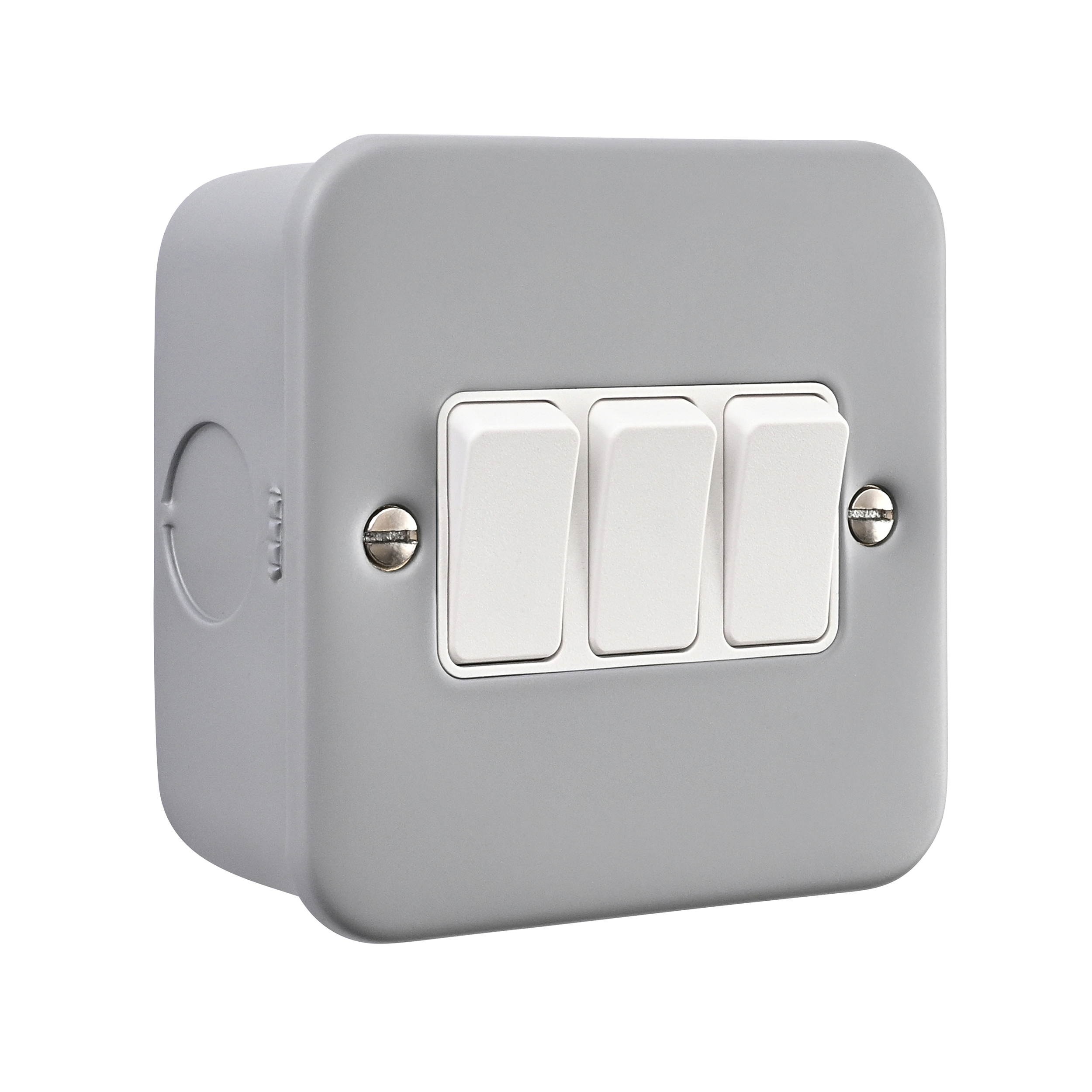 Saxby Metal Clad 10AX 3G 2-Way Switch - MC103 - Image 4