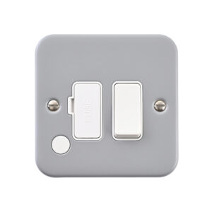 Saxby Metal Clad 13A Switched Fused Spur Unit with Flex Outlet - MC321