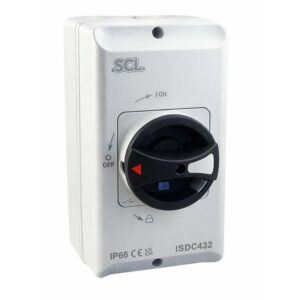 SCL 32A 4 Pole Enclosed DC Isolator 1500VDC IP66 - ISDC432