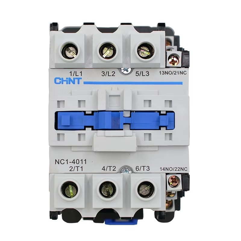 Chint NC1 Contactor 60A (AC-1) 40A (AC-3) 18.5kW 3 N/O Poles & 1 N/O & 1 N/C Contact 240V - NC1-4011-240V