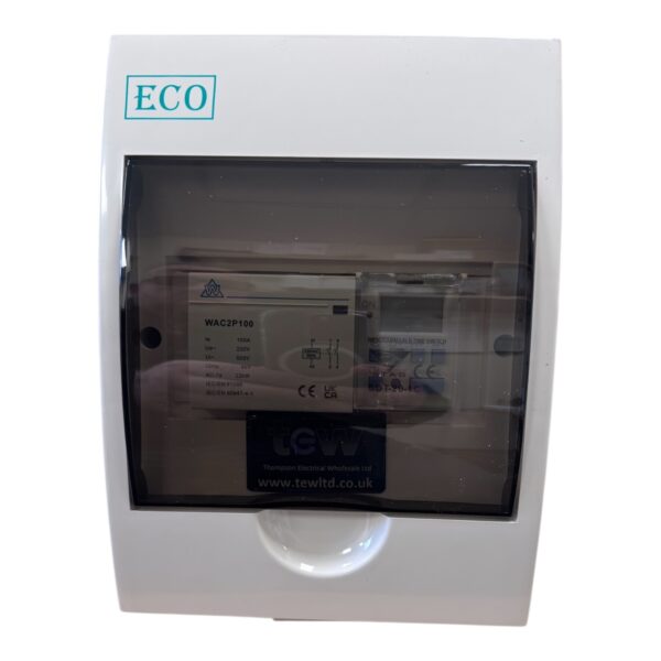 TEW Enclosed 7 Day 24 Hour Digital Timer Switch 100A 2 Pole Contactor 1 ...