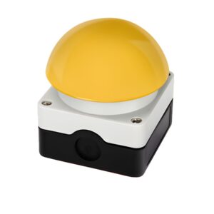 Live IP65 Auto Reset Push Button Palm Switch Yellow 1NO 1NC - PSR/Y