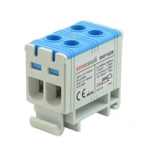 Arnocanali Compact 2 Hole DIN Terminal 16mm Blue - BKF162B