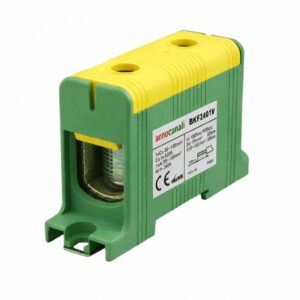 Arnocanali Compact 1 Hole DIN Terminal 240mm Green/Yellow - BKF2401V