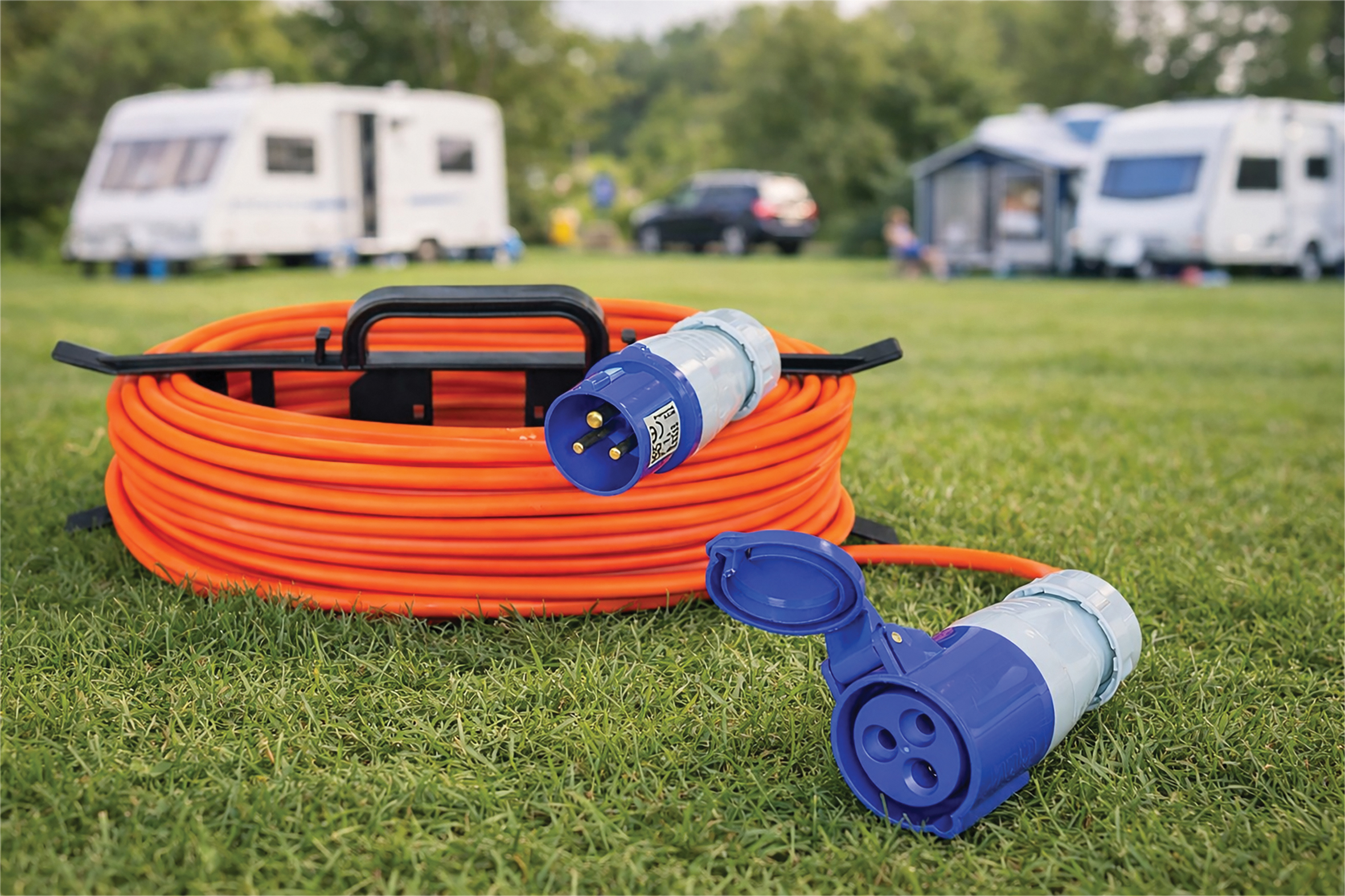 TEW 16A High Current Extension Lead with Orange 1.5mm Cable 25m - TEWE303BF - Image 3