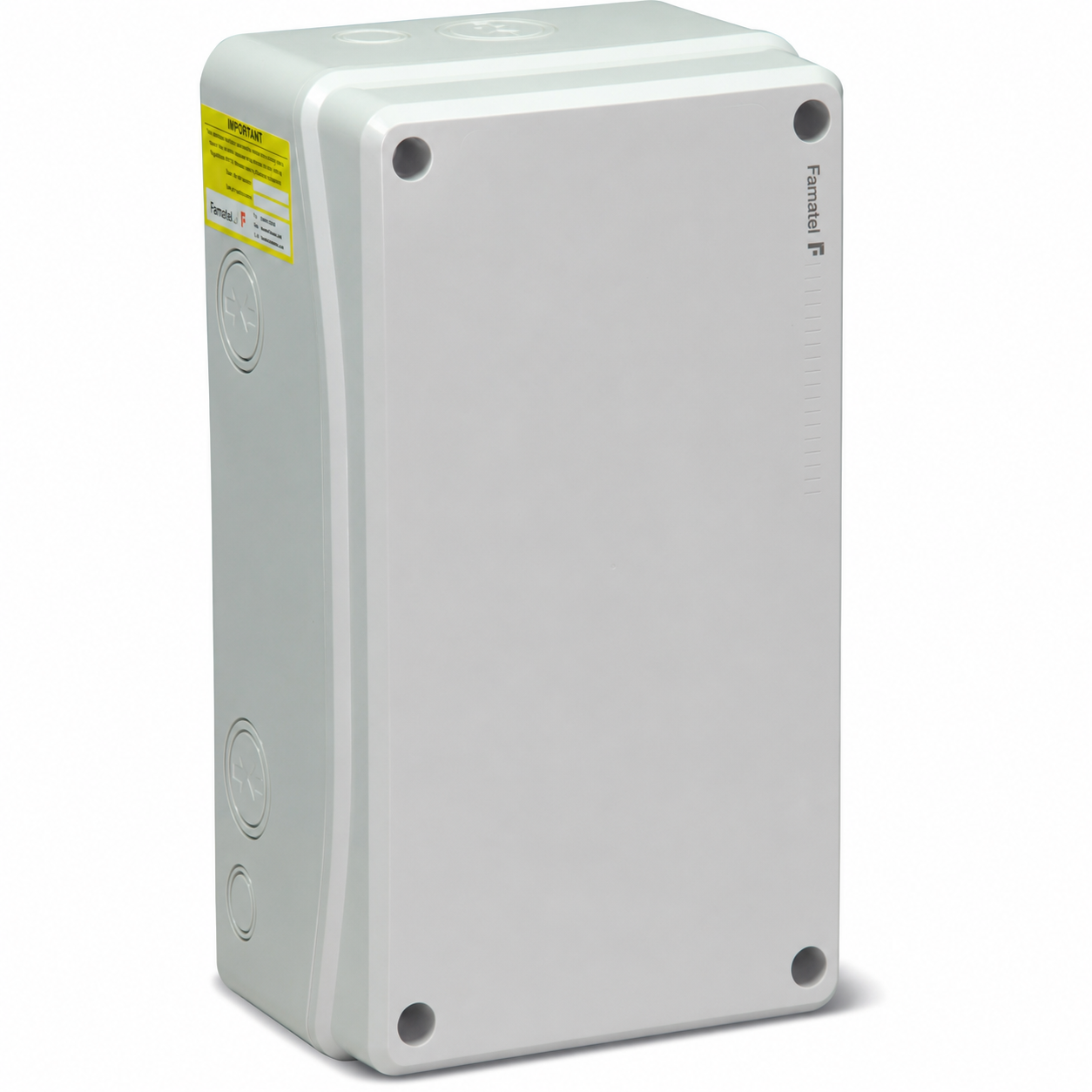 Famatel 16A 3 Pin 240V IP54 Vertical RCD Interlocked Socket - 32.3214B6R - Image 2