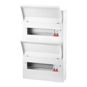 Live Electrical 28 Way Metal Clad Consumer Dual Tariff Consumer Unit 24 Usable Ways 2x125A Main Switch - LSMC28/125DT