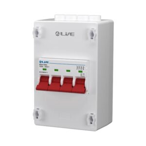 Live Electrical 100A 4 Pole Mains Supply Isolator and Enclosure - PEN4100D