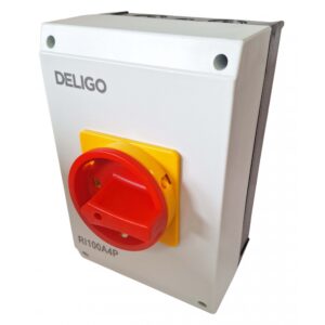 Deligo 100A Rotary Isolator 4 Pole AC IP65 - RI100