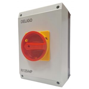 Deligo 125A Rotary Isolator 4 Pole AC IP65 - RI125