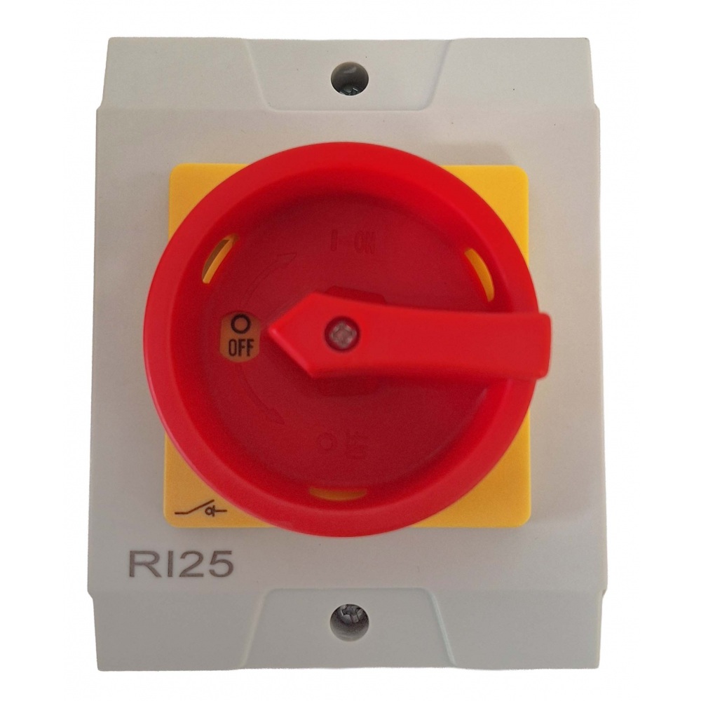 Deligo 25A Rotary Isolator 4 Pole AC IP65 - RI25 - Image 2