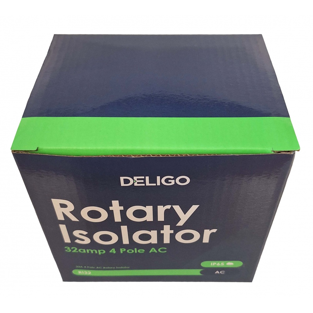 Deligo 32A Rotary Isolator 4 Pole AC IP65 - RI32 - Image 5
